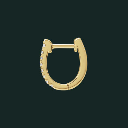 Rosalie - Medium Diamond Huggie