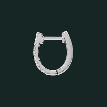 Rosalie - Medium Diamond Huggie