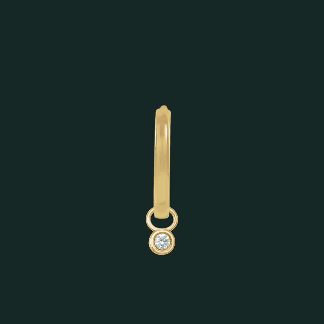 Round Diamond Dangle